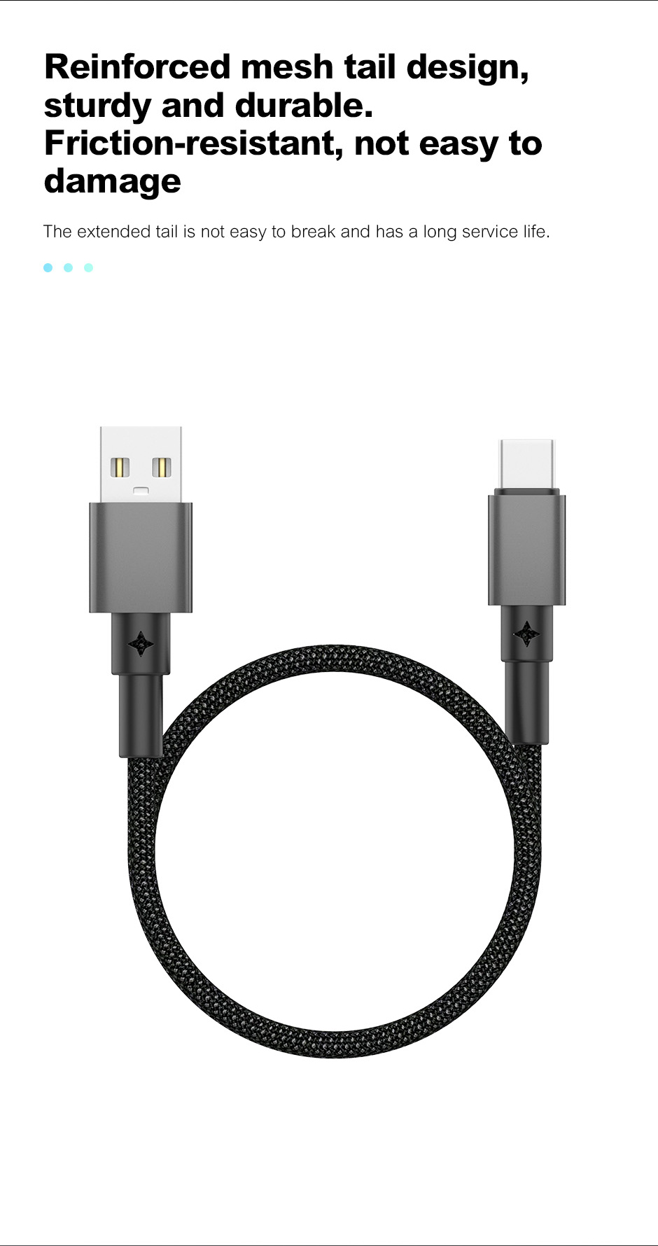 U87 Braided USB-C Charging Cable detail image 2