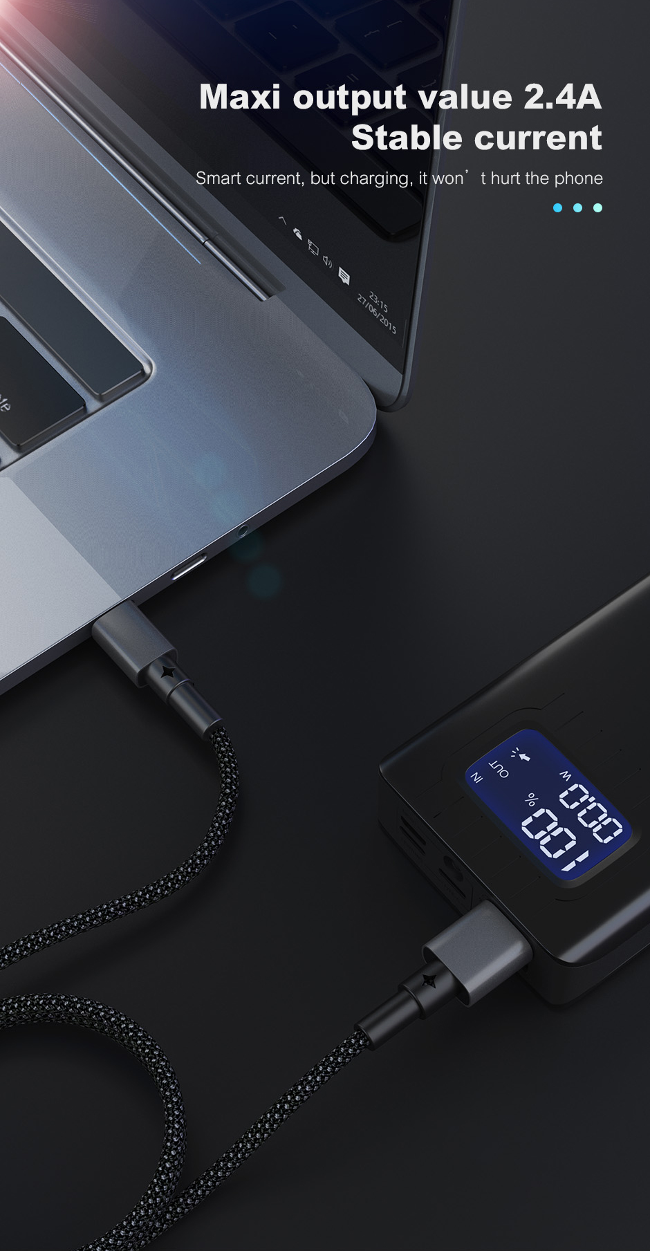 U87 Braided USB-C Charging Cable detail image 5