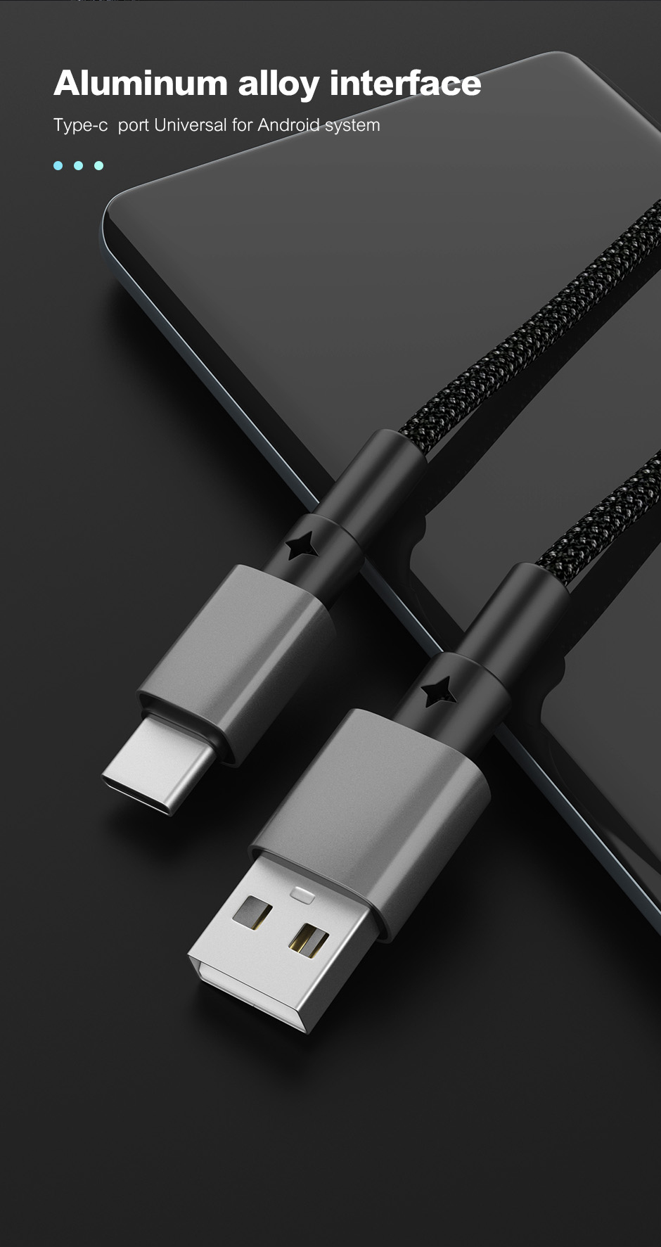 U87 Braided USB-C Charging Cable detail image 6