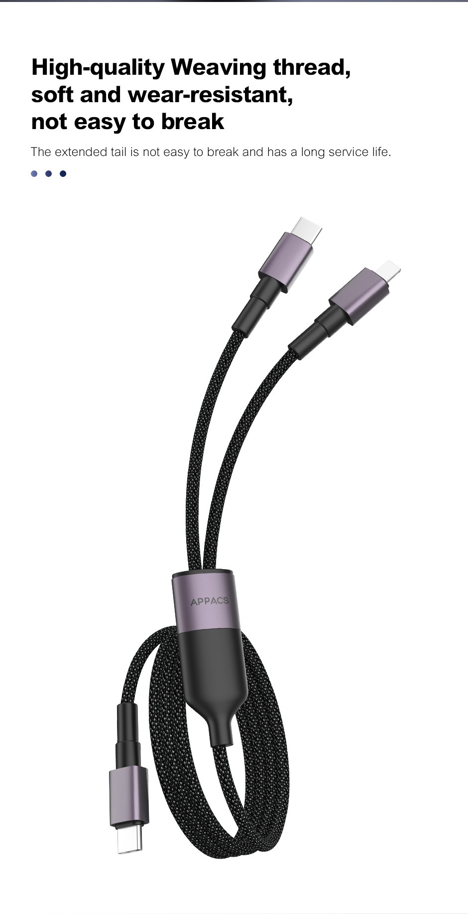 U87C-CC Dual USB-C Charging Cable detail image 2