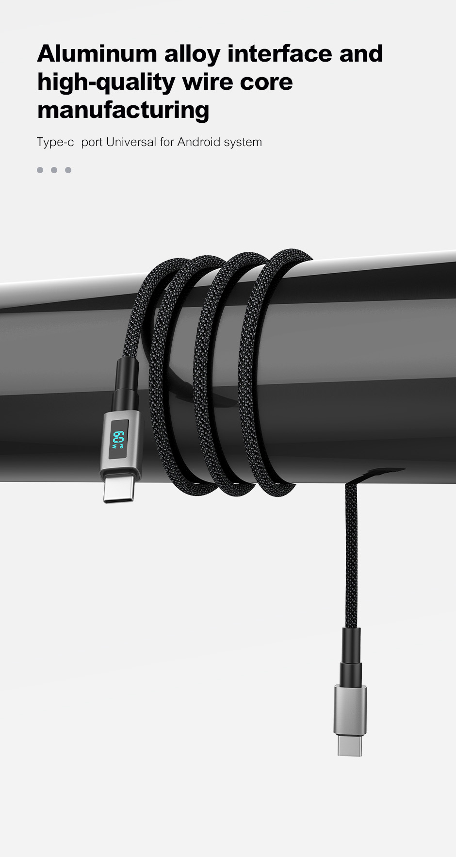 U87D LED Display Fast Charging Cable detail image 6