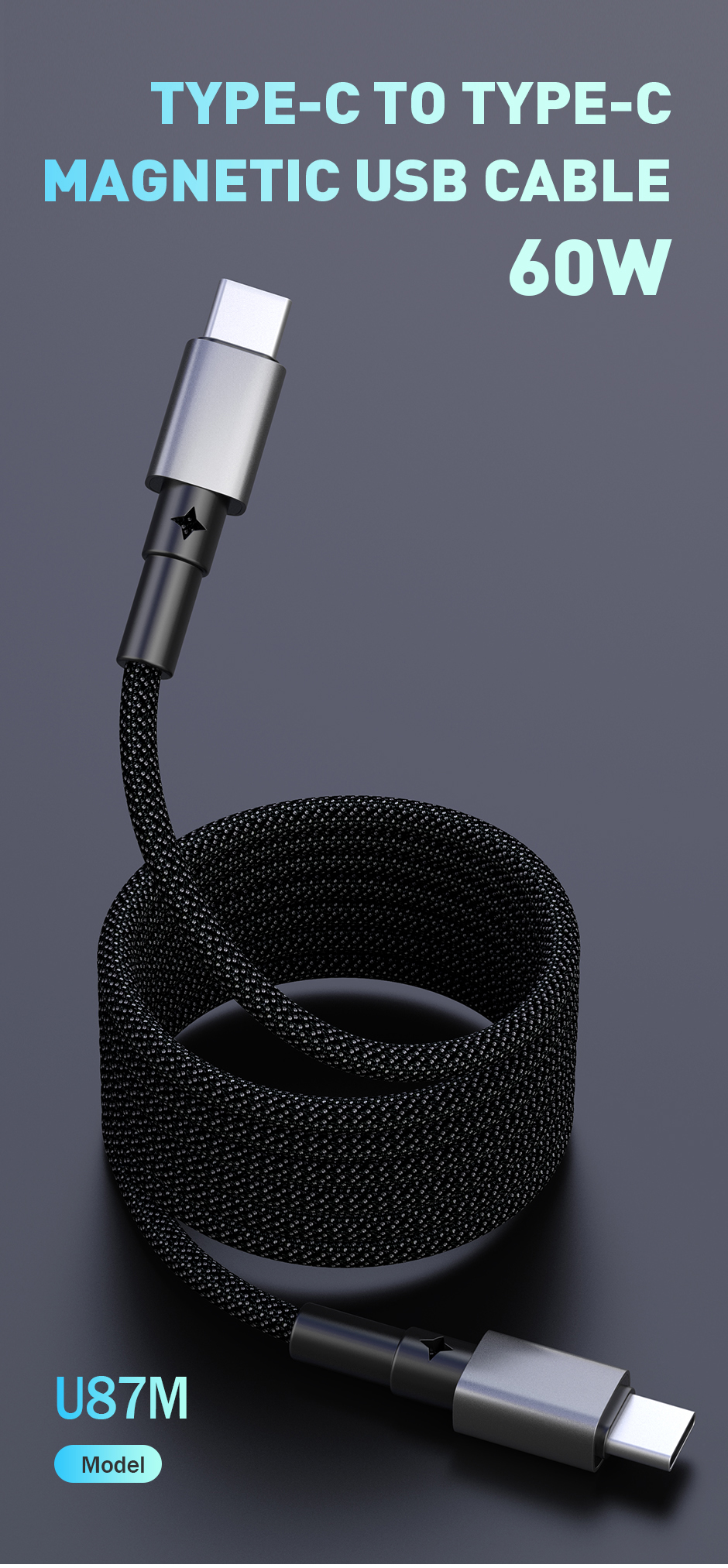 U87M Magnetic Charging Cable application scene