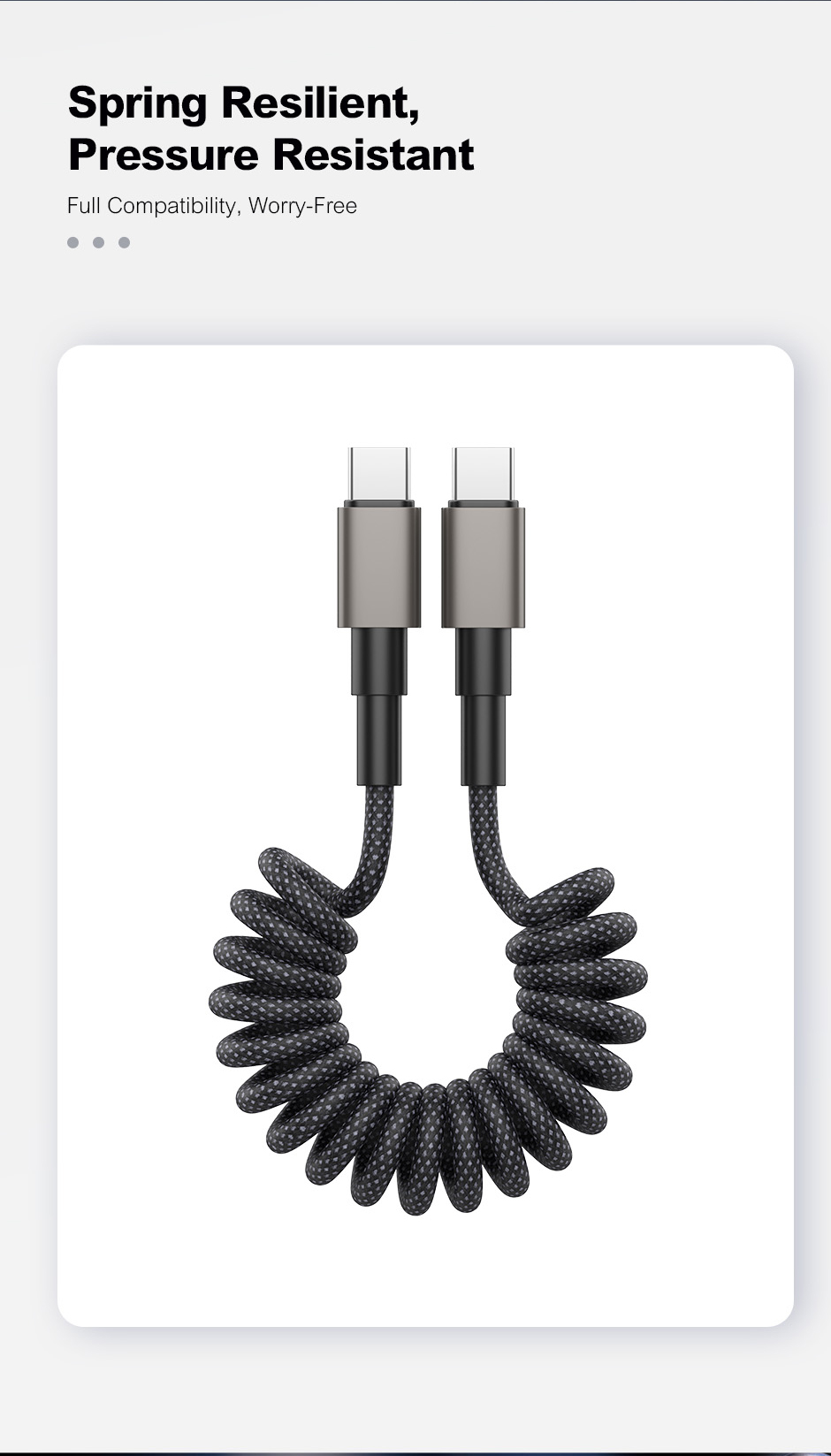 U87T-CC Coiled USB-C Cable detail image 6