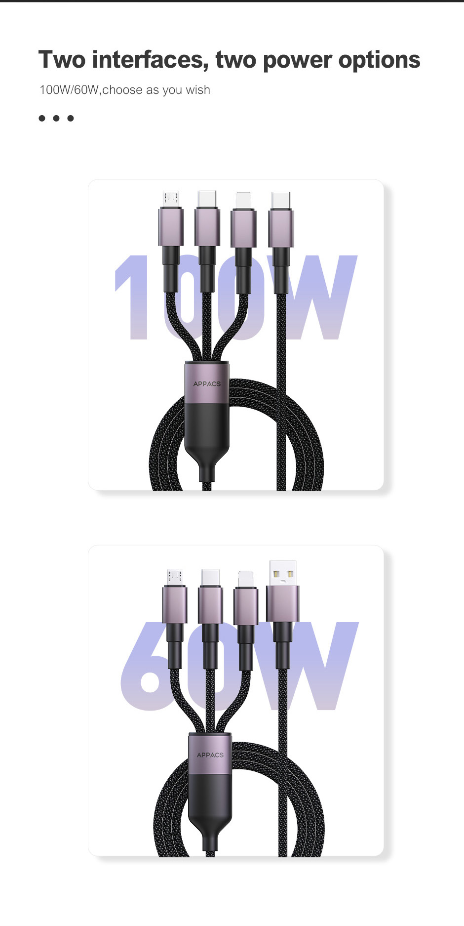U87-3in1 two interfaces and two power options
