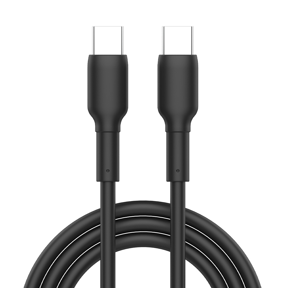 Black USB-C cable product shot